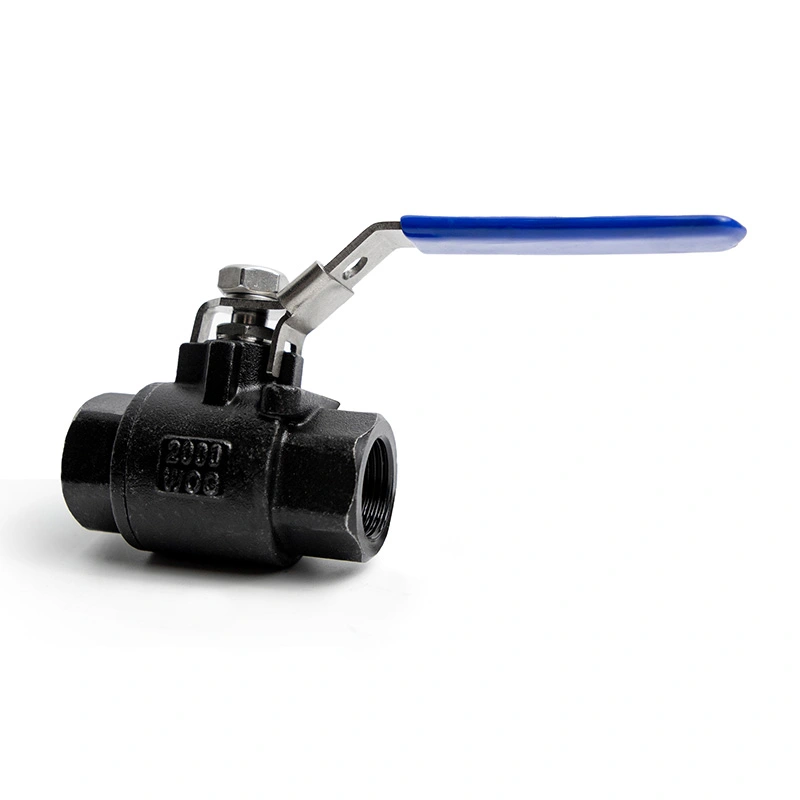 2PC Carbon Steel Ball Valve 2000WOG na may Locking Device