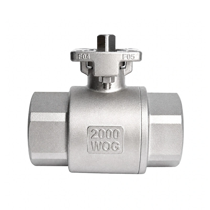 2PC Stainless Steel Direct Mount Ball Valve 2000WOG 2PC Stainless Steel Direct Mount Ball Valve 2000WOG